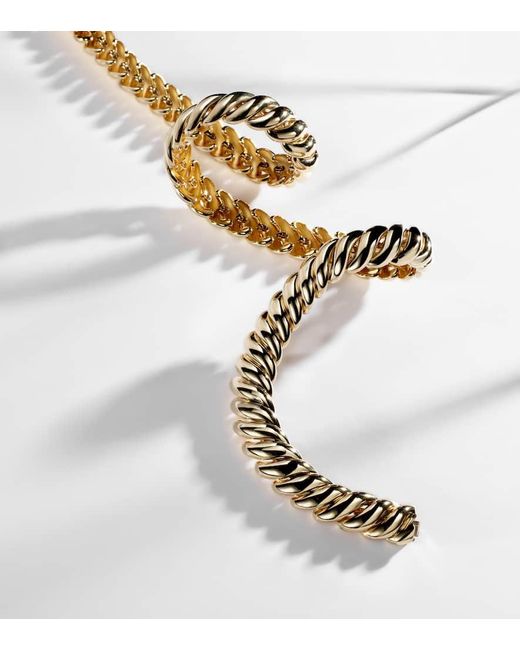 Collana Sculpted Cable di David Yurman in Metallic