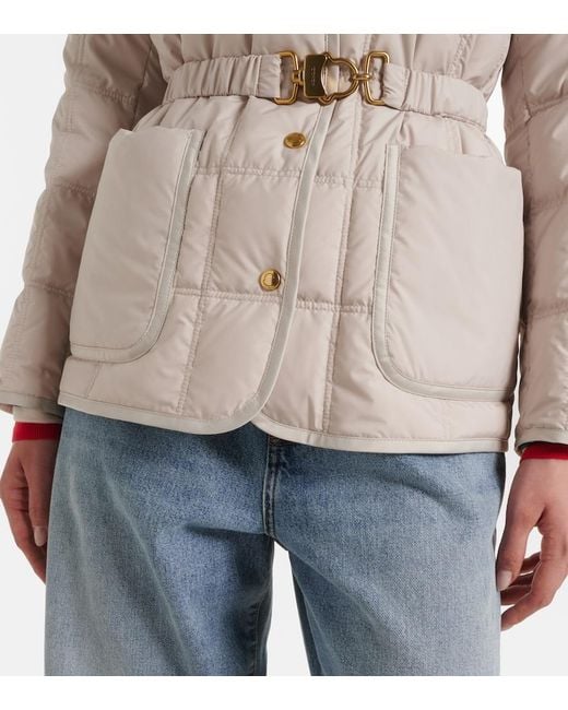 Moncler Natural Cygnes Down Jacket