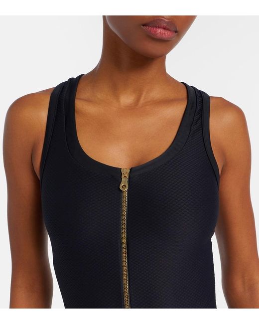 Heidi Klein Blue Racerback Swimsuit