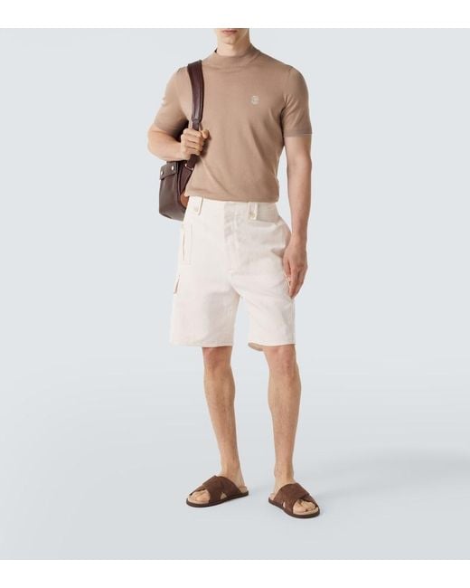 Brunello Cucinelli Natural Cotton Sweater for men