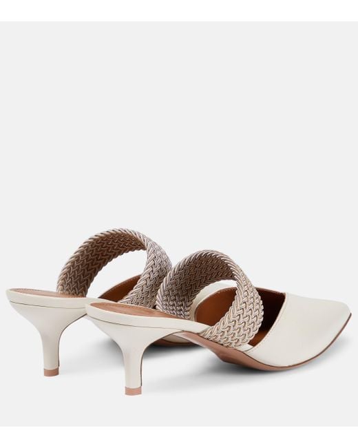 Malone Souliers Natural Maisie 45 Leather Mules