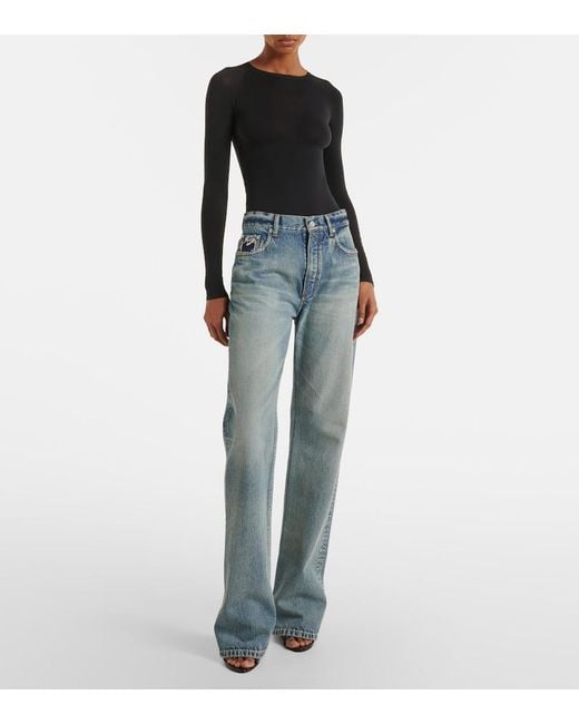 Alaïa Blue Straight Jeans