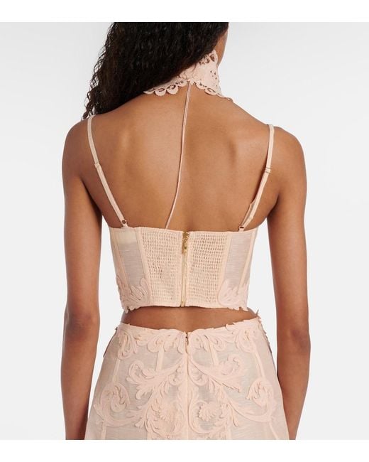 Zimmermann White Rebellion Filigree Bustier And Choker Set