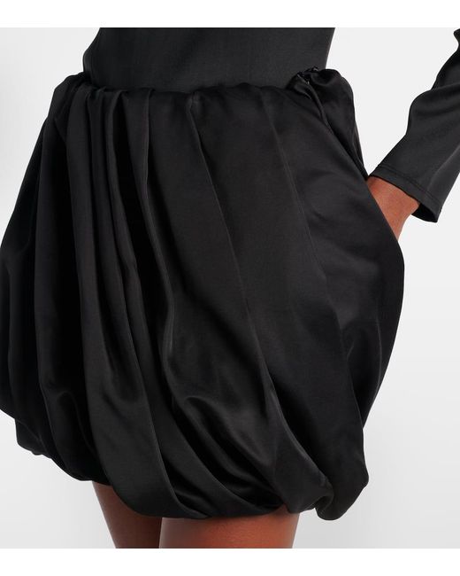 J.W. Anderson Black Minirock Aus Satin
