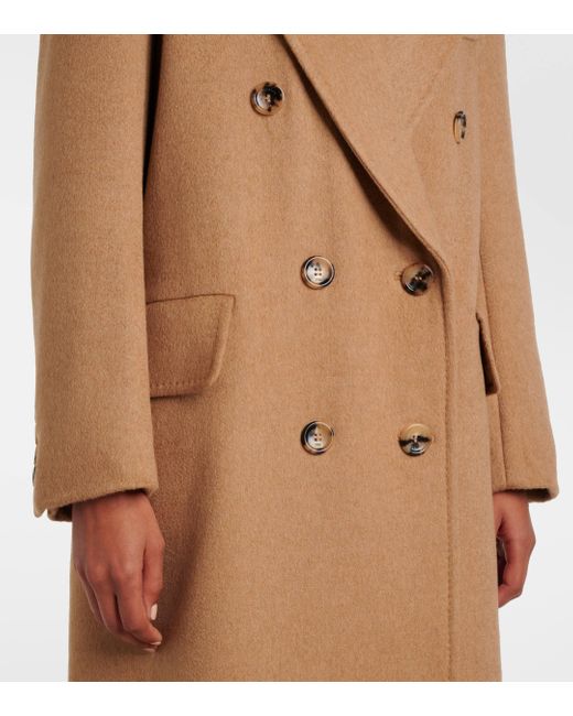 Max Mara Natural Fungo Wool Coat