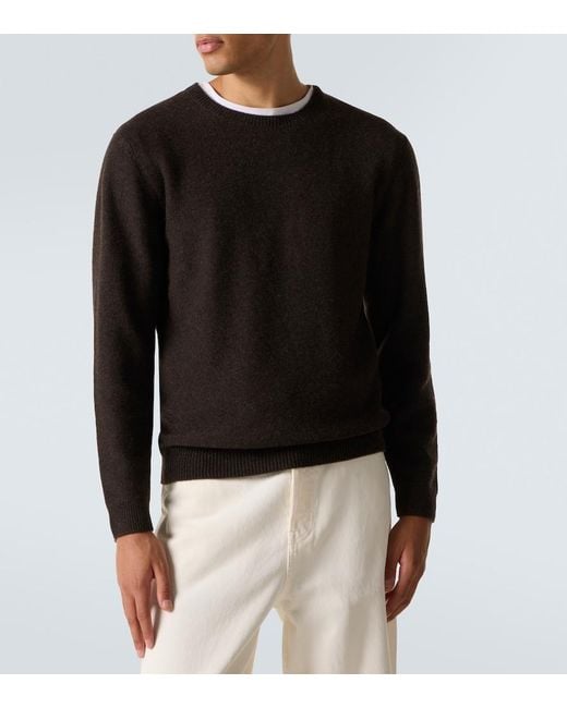 LeKasha Black Cashmere Sweater for men
