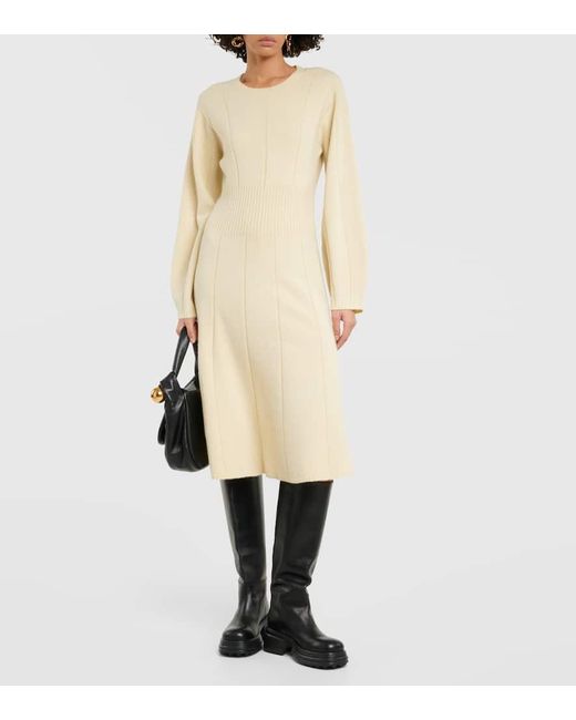 Joseph Natural Wool-blend Sweater Dress