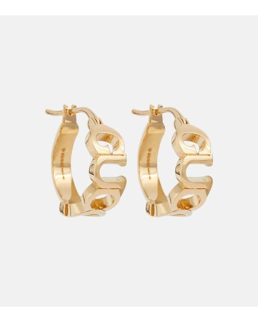 GUCCI Hoop Icon Earrings 750YG Unisex Japan [Used] | eBay