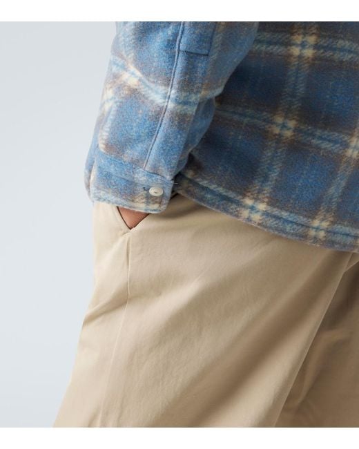 Polo Ralph Lauren Blue Plaid Wool-Blend Flannel Shirt for men