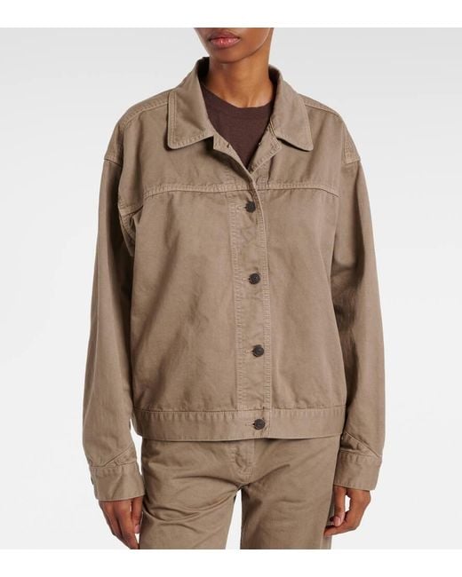 The Row Marena Denim Jacket in Natural | Lyst