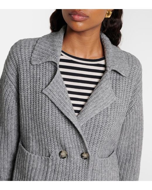 Jardin Des Orangers Gray Cotton And Cashmere Cardigan