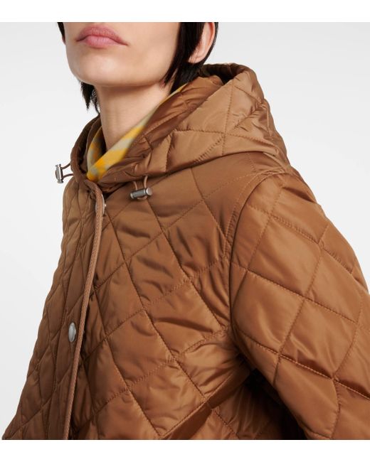 Burberry Brown Quilted Coat