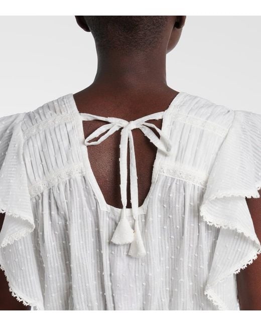 Poupette White Bluse Romy Aus Baumwolle