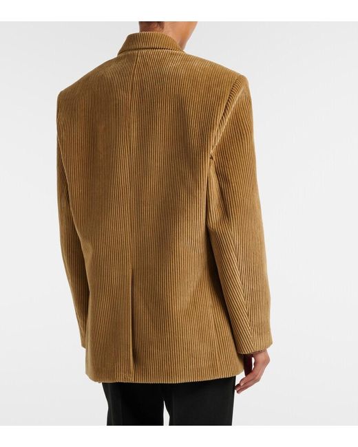 Rohe Green Oversized Cotton Corduroy Jacket