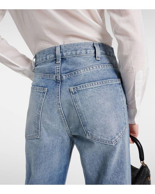 Jeans anchos Mitchell de tiro bajo Nili Lotan de color Blue