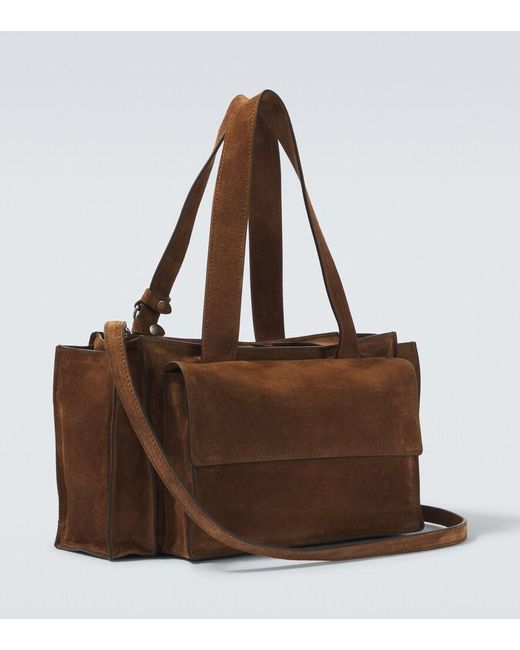 Miu Miu Brown Utilitaire Suede Tote Bag for men