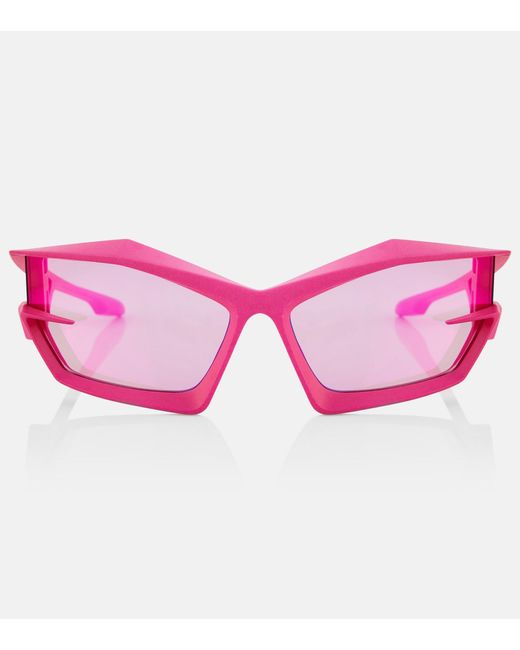 Givenchy Pink Rectangle-frame Tinted-lenses Sunglasses