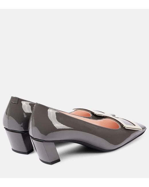 Roger Vivier Metallic Pumps Belle Vivier 45 Aus Lackleder
