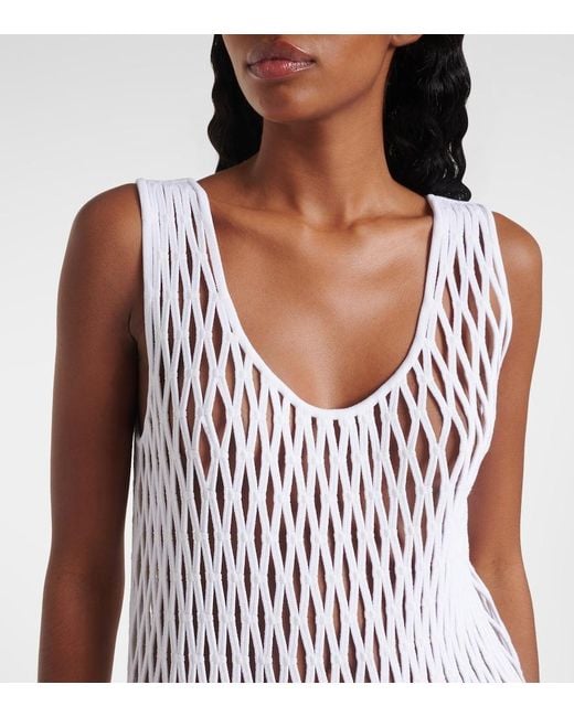 Alaïa White Skater Minidress