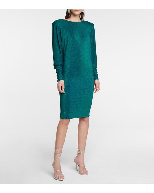 Alexandre Vauthier Green Stretch-Jersey Minidress