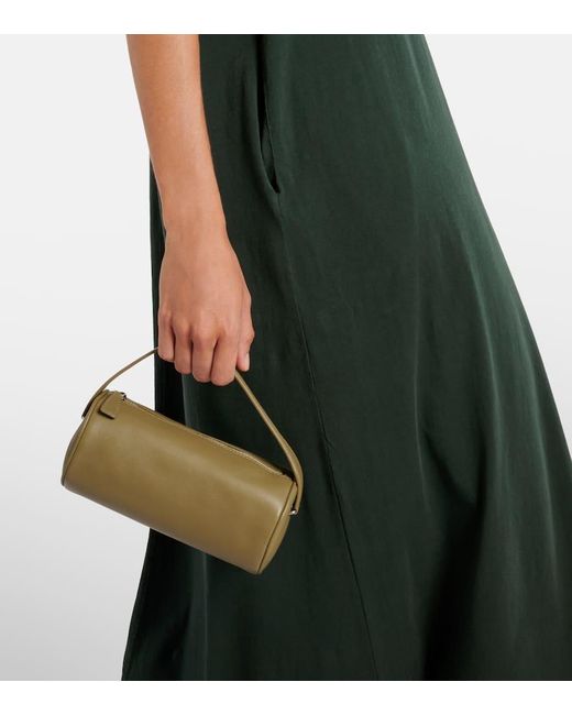 The Row Metallic Tote Round 90's Aus Leder