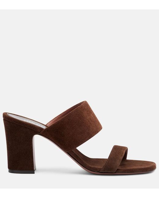 Paris Texas Brown Ava Suede Mules