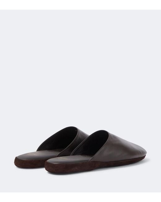 Church's Brown Arran Leather Slippers for men