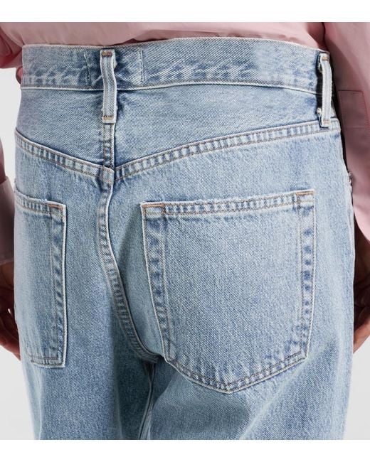 Agolde Blue Kelly High-Rise Straight Jeans