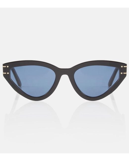 Dior Blue Diorsignature B2u Cat-eye Sunglasses