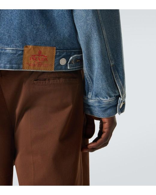 Prada Blue Denim Jacket for men