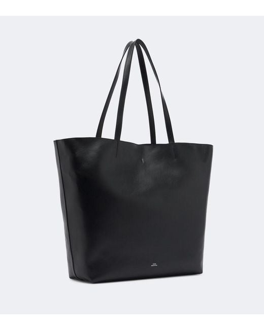 Totême Brown Roam Large Leather Tote Bag