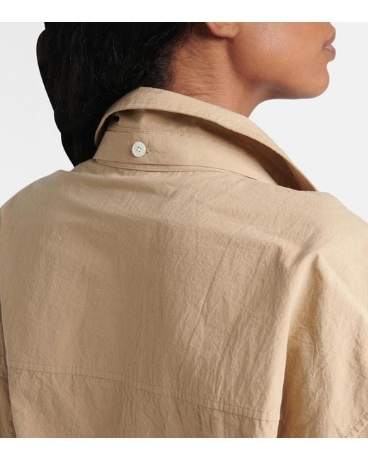 Lemaire Natural Tie-Detail Cotton Shirt