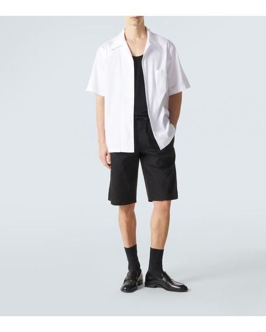 Dolce & Gabbana Black Dg Cotton Bermuda Shorts for men
