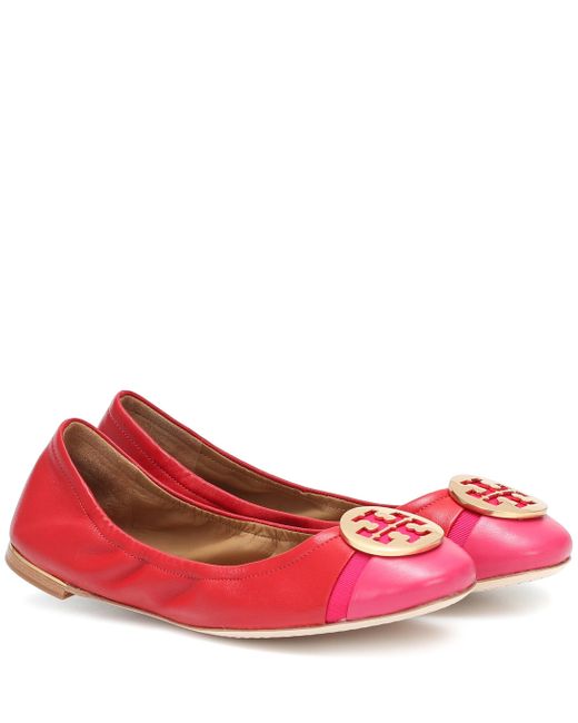 minnie cap toe ballet flat tory burch