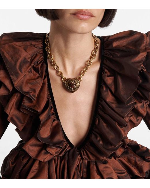 Chloé Metallic Chateau Treasures Chain Necklace