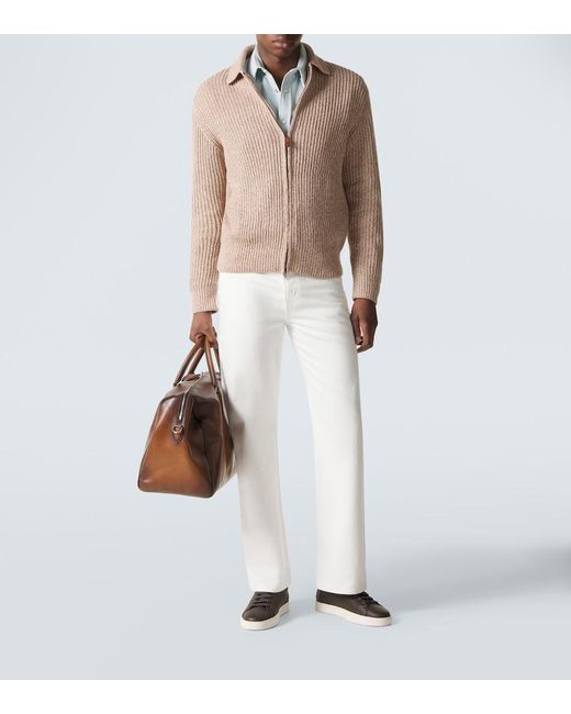 Tod's Brown Leather Sneakers for men