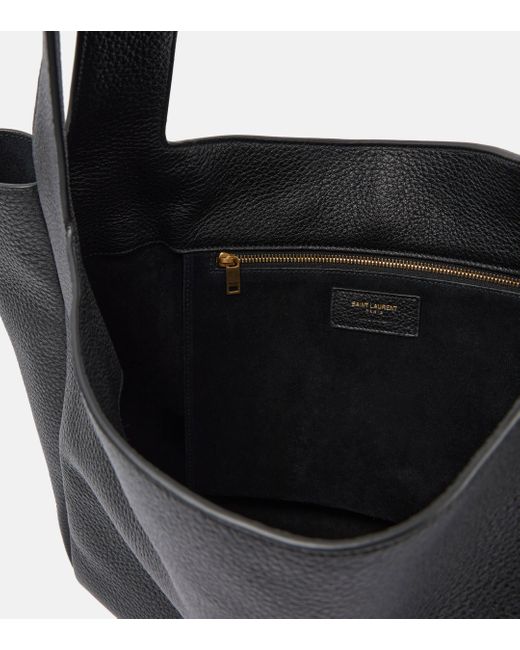 Saint Laurent Black Le 5 À 7 Leather Shopping Bag