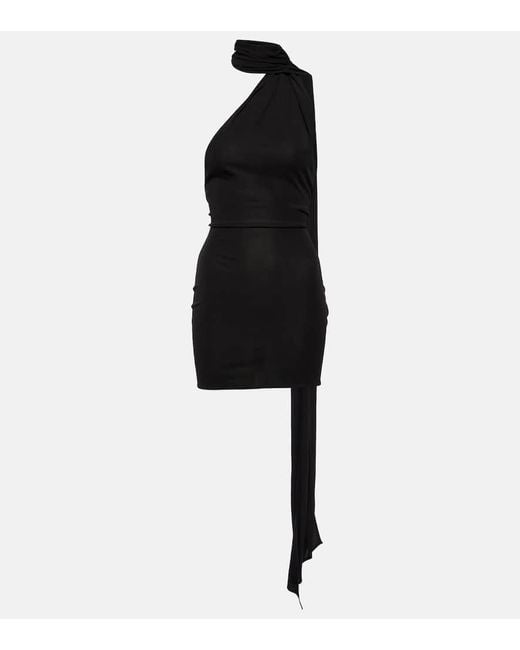 Alex Perry Black Minikleid Aus Jersey