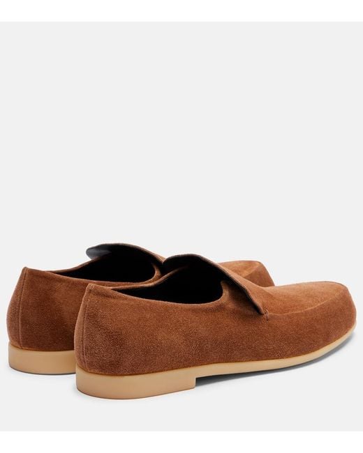 Jil Sander Brown Suede Loafers