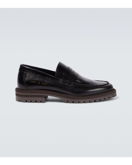 Common Projects Loafers aus Leder in Black für Herren