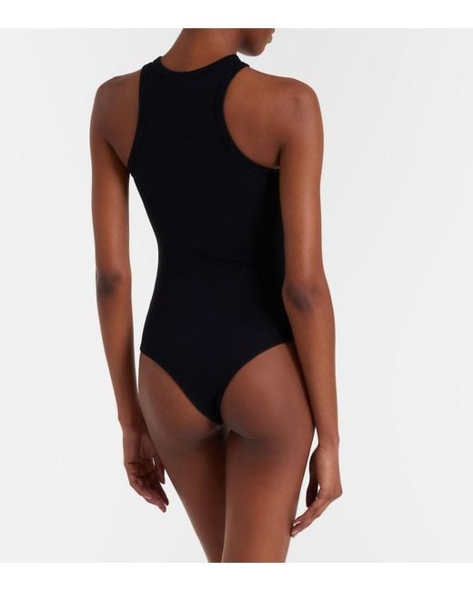 Agolde Black Jersey Bodysuit