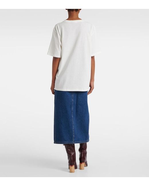 Chloé White Chic Mini T-Shirt For Spring/Summer 2025