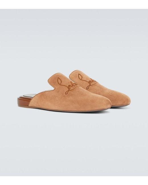 Christian Louboutin Brown Coolito Flat Mules for men