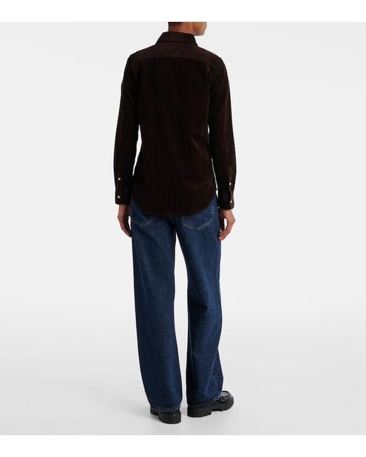 Polo Ralph Lauren Black Cotton Corduroy Shirt