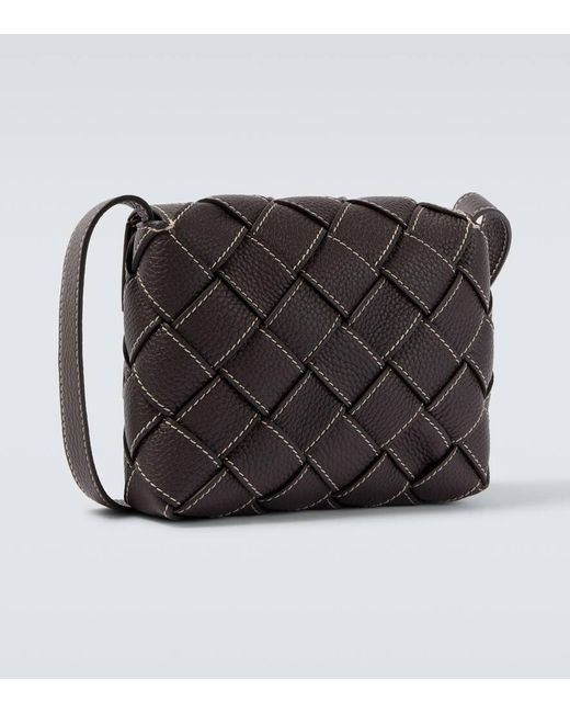 Bottega Veneta Messenger Bag Diago Aus Leder in Black für Herren