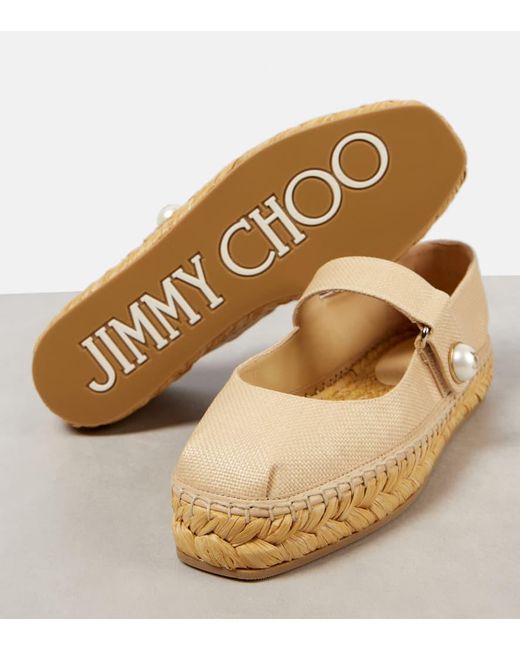 Jimmy Choo Natural Fayence Espadrilles