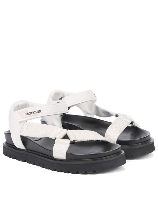 Moncler Flavia Trekking Sandals in White | Lyst