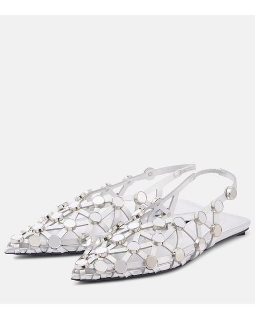 The Attico White Sandals