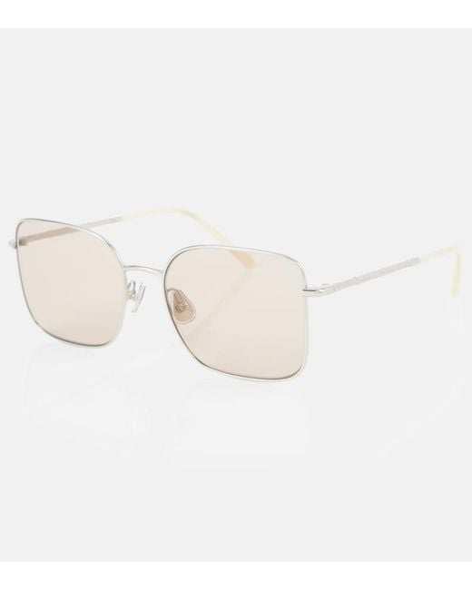 Brunello Cucinelli Natural Timeless Reflections Square Sunglasses