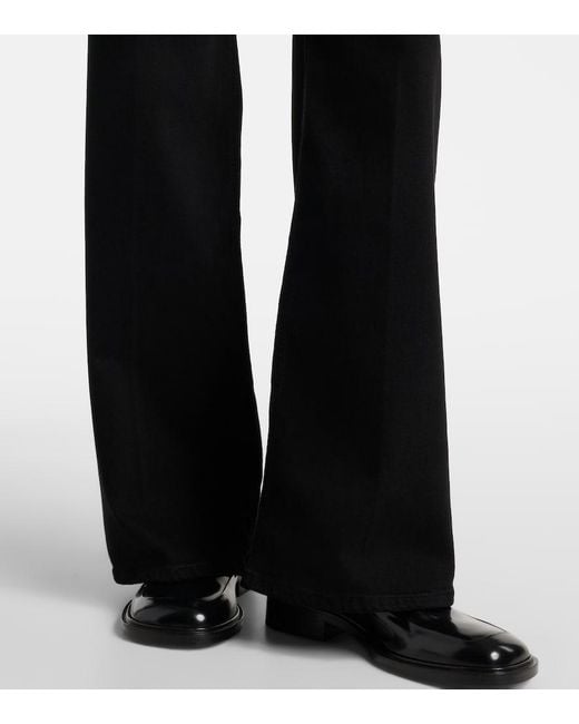 Citizens of Humanity Black Lyra High-Rise Wide-Leg Jeans